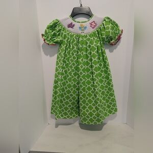 Hand Smocked Tinkerbell Dress